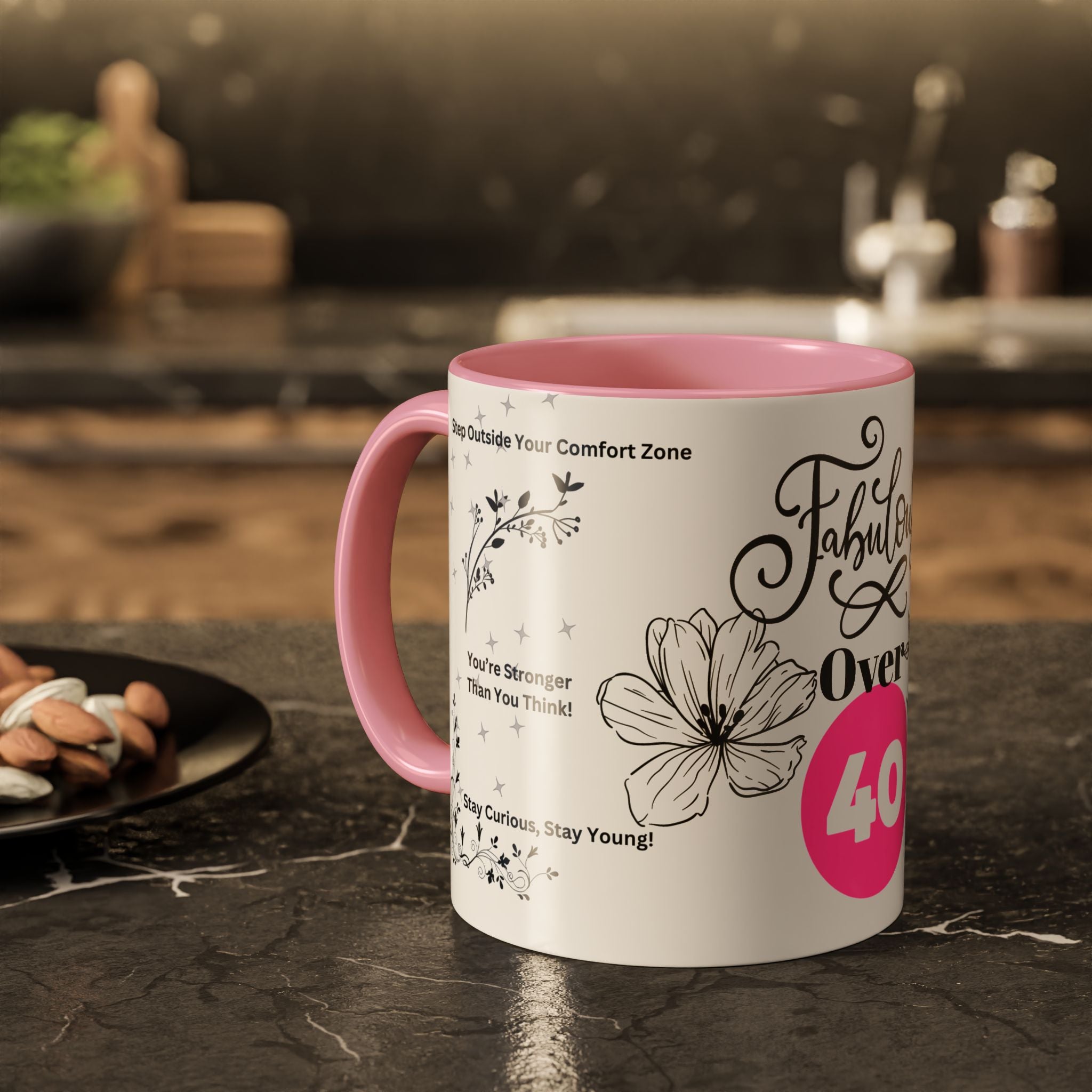 Fabulous Over 40: Sip in Style! Coffee Mug for Women | Gift Idea 11oz